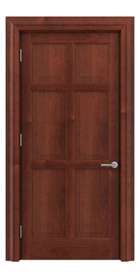 Shadbolt Timeless Type14 hardwood panelled door in American Cherry veneer