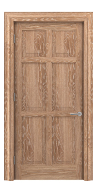 Shadbolt Timeless Type16 hardwood panelled door in European oak veneer with lime finish
