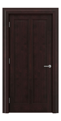 Shadbolt Timeless Type18 hardwood panelled door in American black walnut veneer with dark stain finish