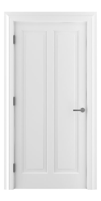 Shadbolt Timeless Type18 hardwood panelled door with RAL 9010 paint finish