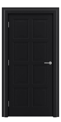 Shadbolt_Type8_Timeless_Hardwood_Door_in_RAL9005_paint_finish